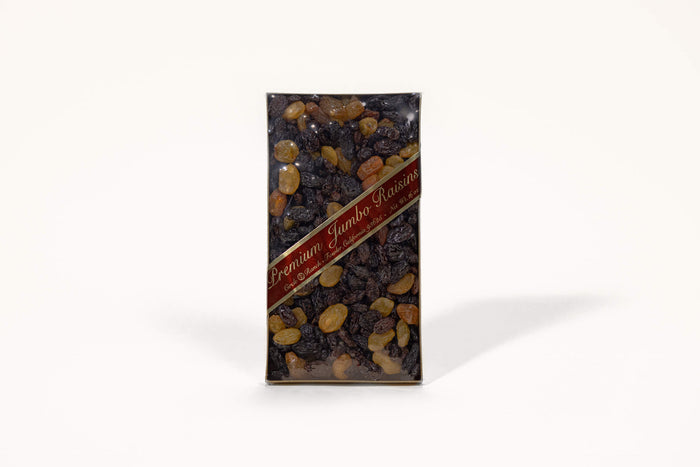 Flame Raisins, Golden Raisins, & Jumbo Raisins Gold Tray